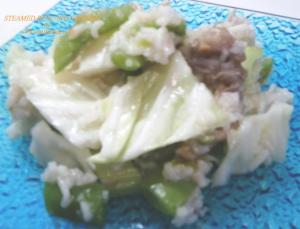 STEAMED RICE N VEGETABLES