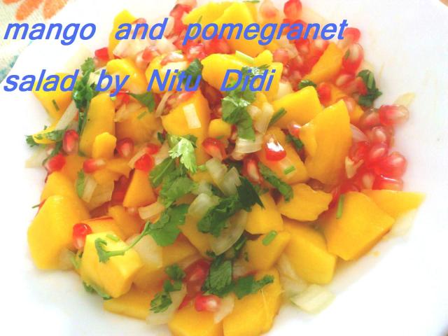 HEALTHY MANGO N POMOGRANET SALAD