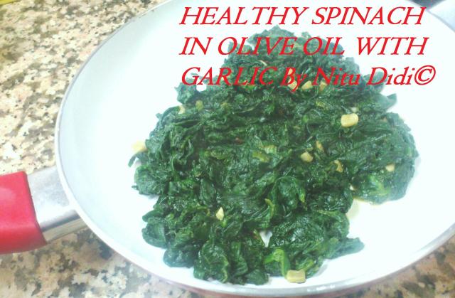HEALTHY LOW CALORIE SPINACH