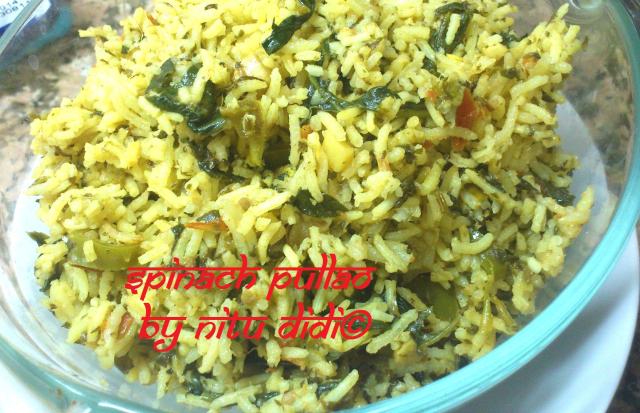 SPINACH PULLAO