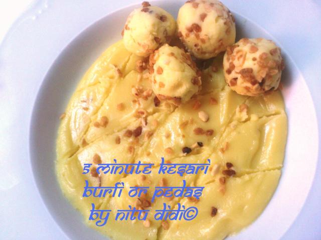 5 MINUTE KESARI BURFI