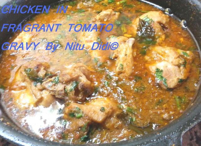 CHICKEN IN FRAGRANT TOMATO CURRY