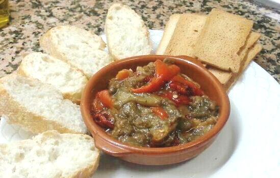 ROASTED PEPPER N AUBERGINE SALAD