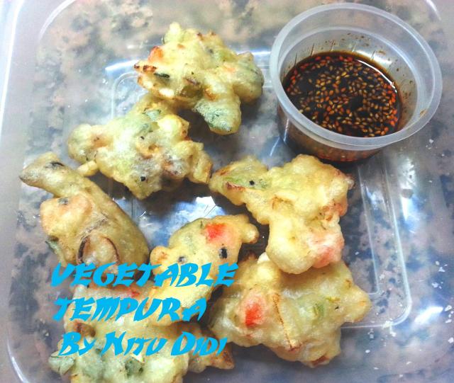VEGETABLE TEMPURAS WITH CHILLI SOYA SAUCE